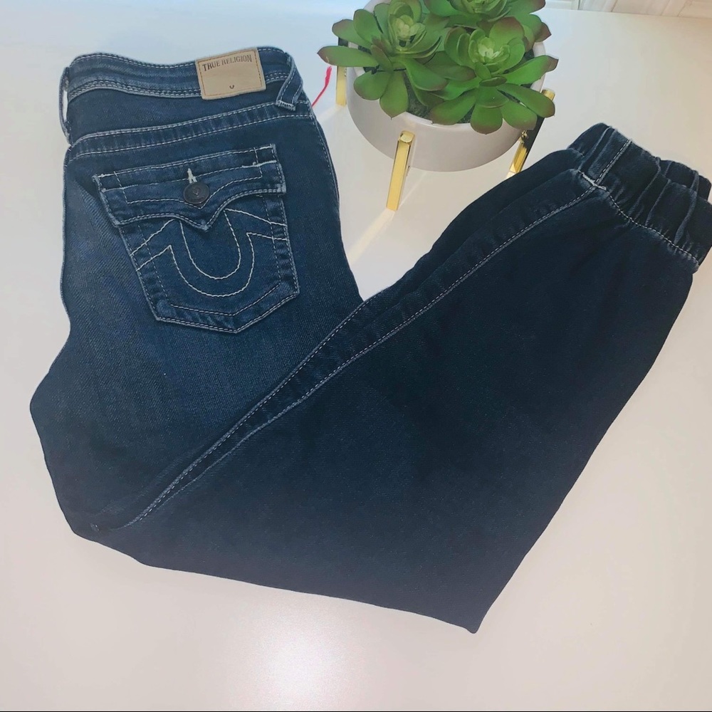 True Religion Elastic Ankle Skinny Jeans Girls 14
